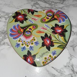 Brighton Collectible Heart Shaped Empty Metal Tin